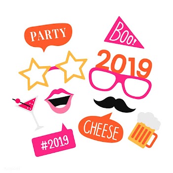 Party photo booth props vector | Free stock vector - 537576