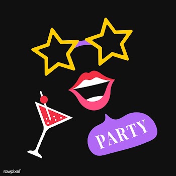 Party photo booth props vector | Free stock vector - 537585