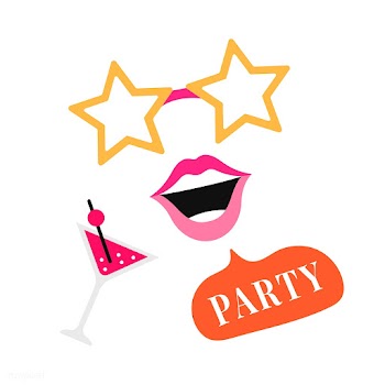 Party photo booth props vector | Free stock vector - 537602