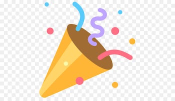 Party popper Emoji Confetti Wedding - canon clipart 