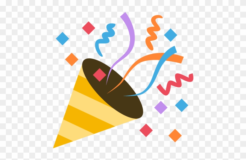 Party Popper Emoji Icon Vector - Party Emoji Svg