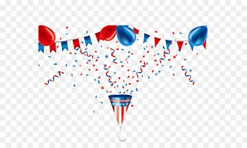 Party popper Ribbon - Celebrate balloons vector material 