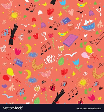 Party seamless pattern vector image