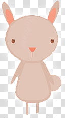 Pascua Easter, pink animal cartoon character transparent background PNG clipart