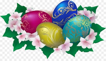 Paska Icing Easter Kulich Clip art - Vector retro painted eggs 