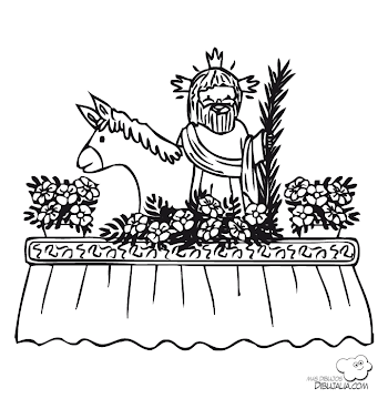 Paso de procesion 2 - Dibujalia - Dibujos para colorear ...