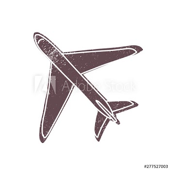 Passenger or cargo airliner or civil aircraft isolated on white background