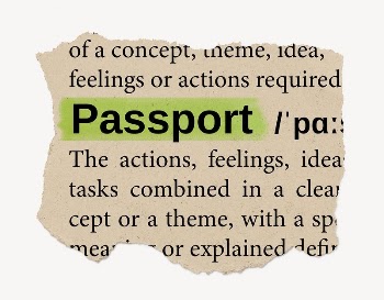 Passport ripped dictionary, editable word | Free PSD - rawpixel