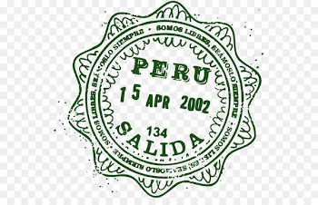 Passport stamp Peru World Passport Postage Stamps - passport 