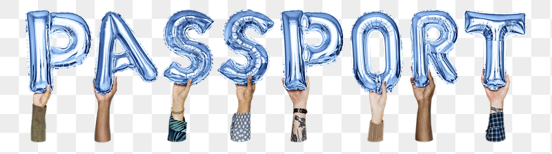 Passport word png, hands holding | Free PNG - rawpixel