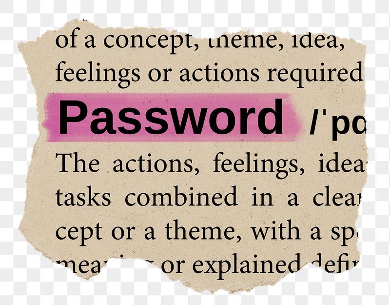 Password png word sticker, torn | Free PNG - rawpixel