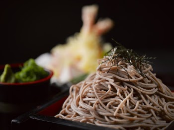 Pasta On Black Plate