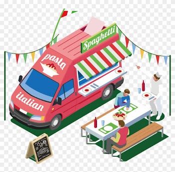 Pasta Street Food Fettuccine Alfredo Pizza Food Truck - Start A Food Truck
