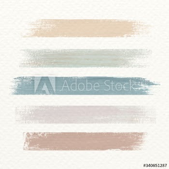 Pastel acrylic brush stroke vector