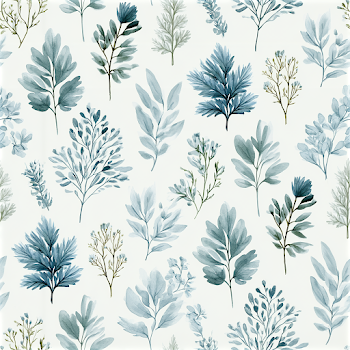 Pastel Botanical Seamless Pattern