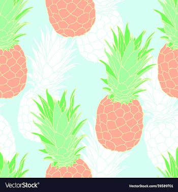 pastel color pineapple seamless pattern