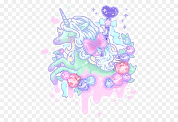 Pastel Drawing Art - unicorn 
