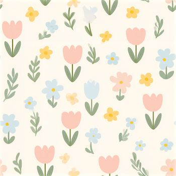 Pastel Floral Seamless Pattern