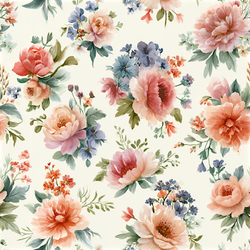 Pastel Floral Watercolor Pattern