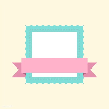 Pastel frame badge design vector | Free stock vector - 494798