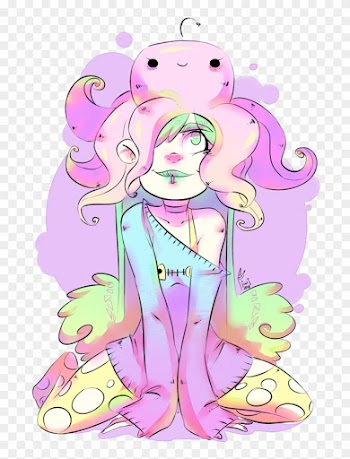 Pastel Girl And Her Octopie By Bluna-blu - Pastel Girl