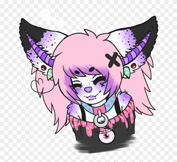 Pastel Goth By Silly-bananna - Pastel Goth Furry Girl