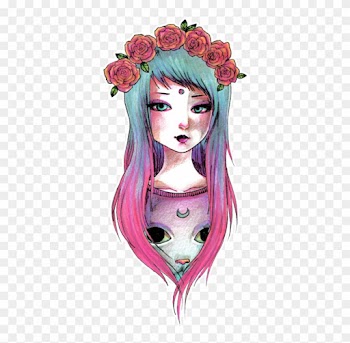 Pastel Goth - Pastel Goth Girl Drawing