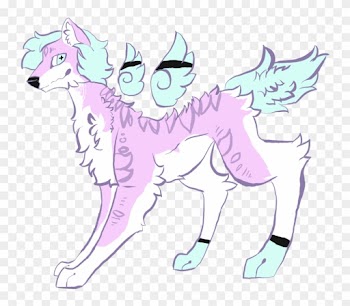 Pastel Goth Wolf Auction By Cascadara - Cartoon