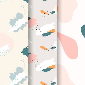 Pastel Memphis pattern design vector | Free stock vector - 535625