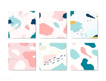 Pastel Memphis pattern design vector | Free stock vector - 535631