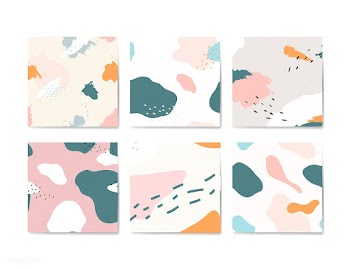 Pastel Memphis pattern design vector | Free stock vector - 535633