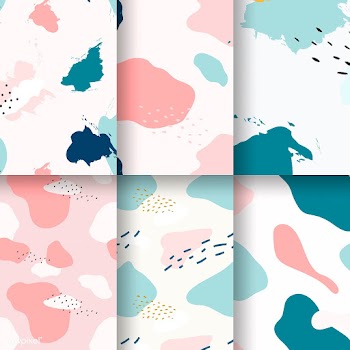 Pastel Memphis pattern design vector | Free stock vector - 535640