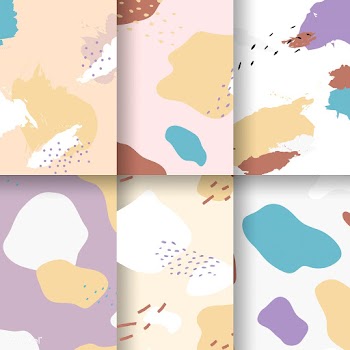Pastel Memphis pattern design vector | Free stock vector - 535646
