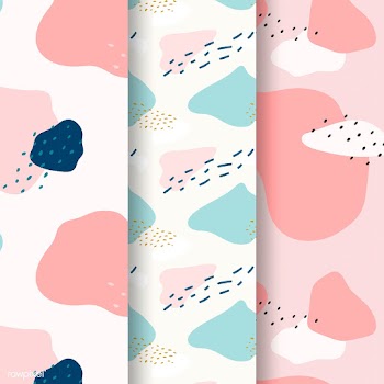 Pastel Memphis pattern design vector | Free stock vector - 535653