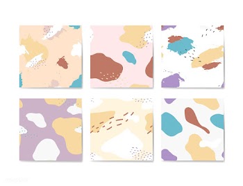 Pastel Memphis pattern design vector | Free stock vector - 535654
