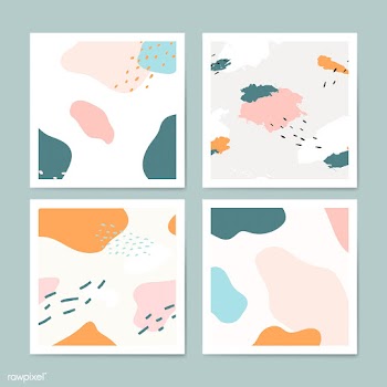 Pastel Memphis pattern design vector | Free stock vector - 535659