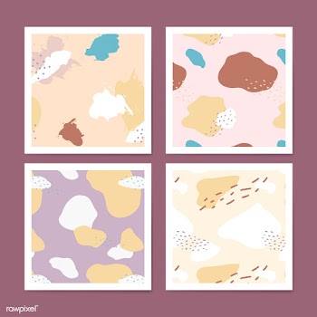 Pastel Memphis pattern design vector | Free stock vector - 535669