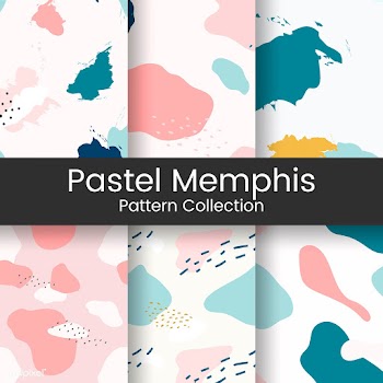 Pastel Memphis pattern design vector | Free stock vector - 535685