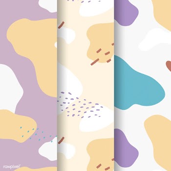 Pastel Memphis pattern design vector | Free stock vector - 535688