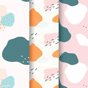 Pastel Memphis pattern design vector | Free stock vector - 535689