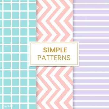 Pastel mixed seamless pattern vector set | Free stock vector - 530888