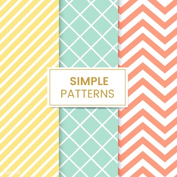 Pastel mixed seamless pattern vector set | Free stock vector - 530927