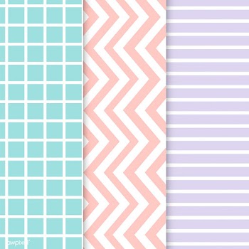 Pastel mixed seamless pattern vector set | Free stock vector - 530950