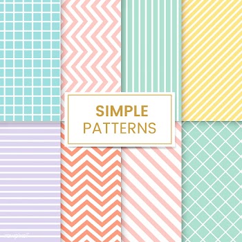Pastel mixed seamless pattern vector set | Free stock vector - 530961