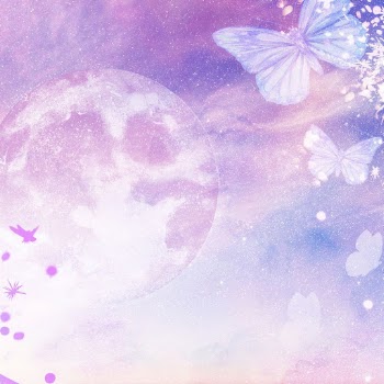 Pastel moon background, butterfly design | Free Photo - rawpixel