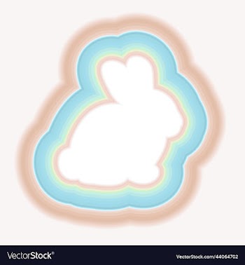 pastel of hare with gradient