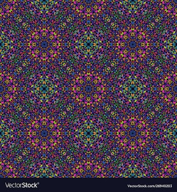 Pastel oriental seamless bohemian gravel ethno vector image