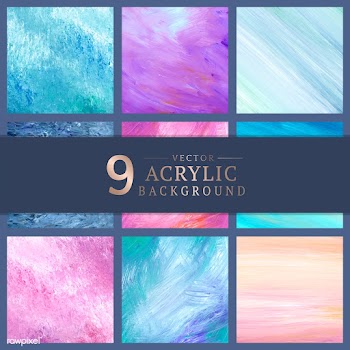 Pastel painted canvases | Free stock vector - 566424