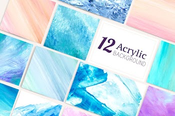 Pastel painted canvases | Free stock vector - 566474