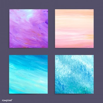 Pastel painted canvases | Free stock vector - 566487